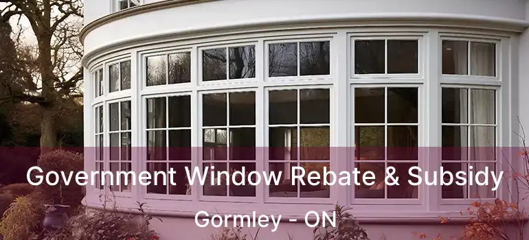 Government Window Rebate & Subsidy Gormley - ON