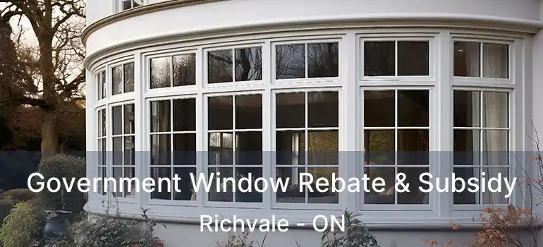 Government Window Rebate & Subsidy Richvale - ON