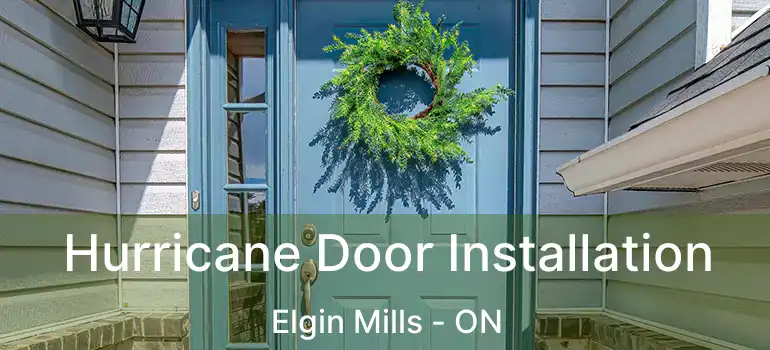Hurricane Door Installation Elgin Mills - ON
