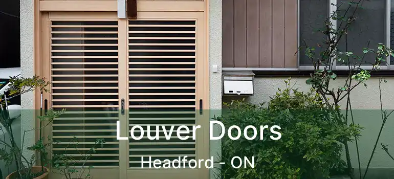 Louver Doors Headford - ON