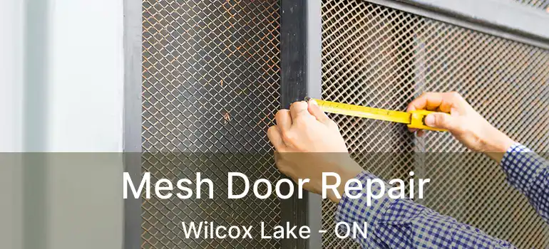 Mesh Door Repair Wilcox Lake - ON