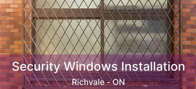 Security Windows Installation Richvale - ON