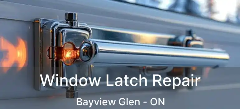 Window Latch Repair Bayview Glen - ON